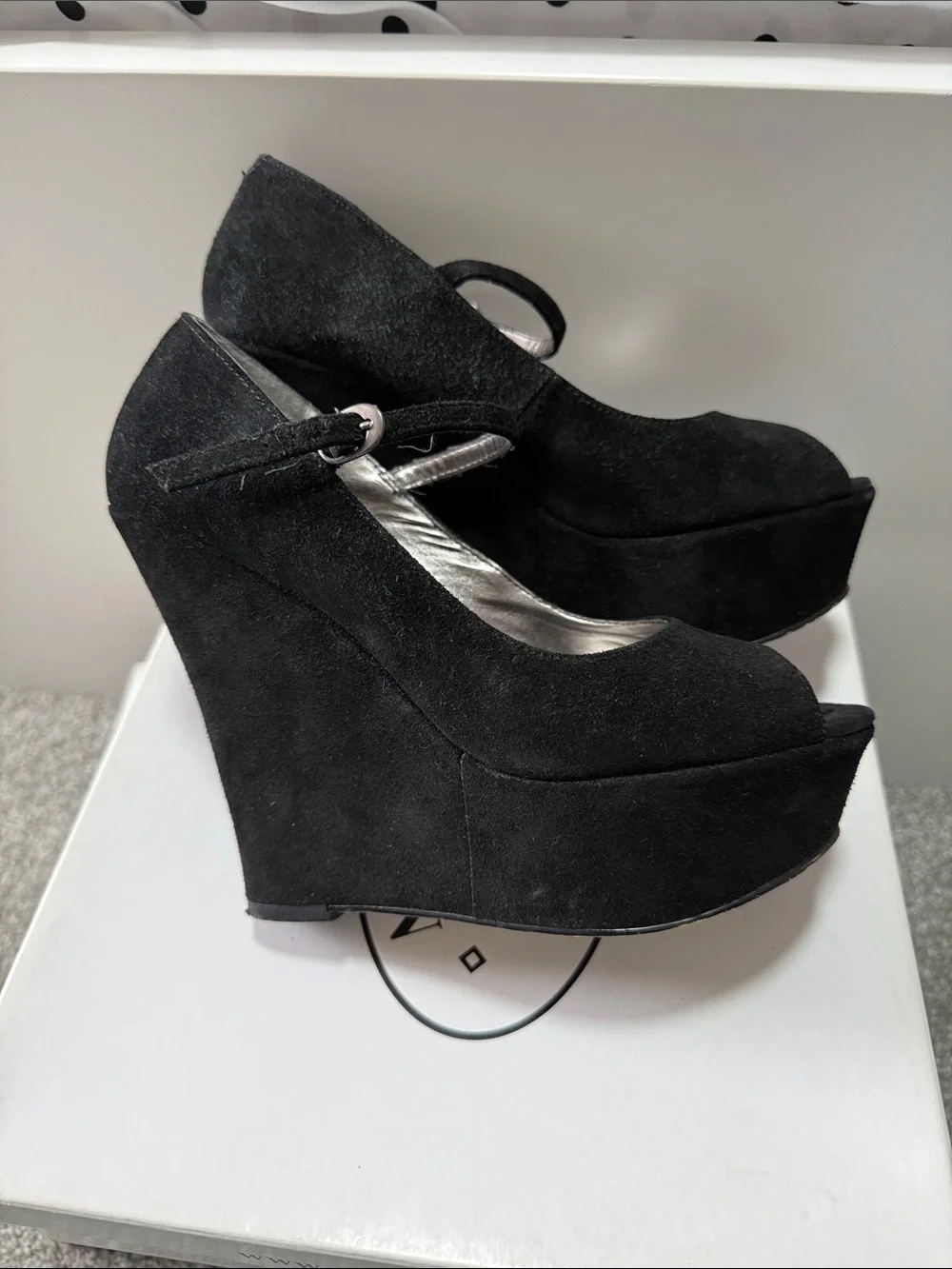 Steve Madden black suede